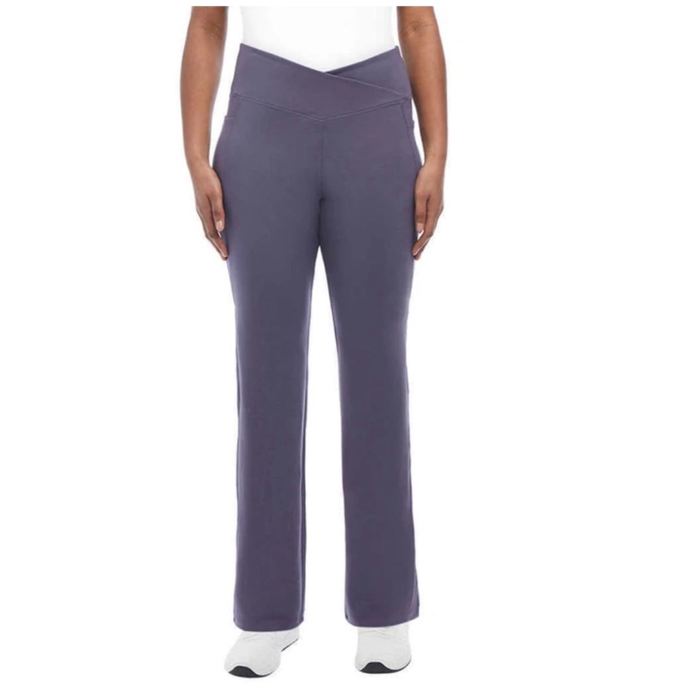 Jockey Womens Premium Pocket Slim Flare Yoga Pants XL